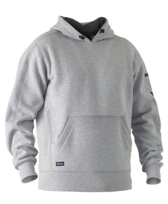 BISLEY WORKWEAR WORK FLEECE HOODIE CHARCOAL L