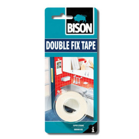 Bison Double Sided Adhesive Tape Fixing Foam Interior 1.5m x 20mm (12 packs)