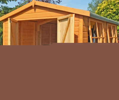 Bison Handmade Garden Shed Approx 14 x 10 Feet