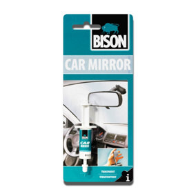 Bison Rear View Car Mirror Adhesive 2ml (2 Packs)