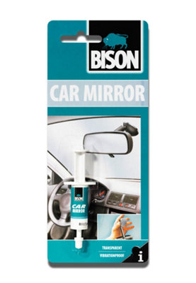 Bison Rear View Car Mirror Adhesive 2ml (6 Packs)