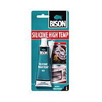 Bison Silicone High Temp Red Heat Resistant Sealant 60ml (2 Packs)
