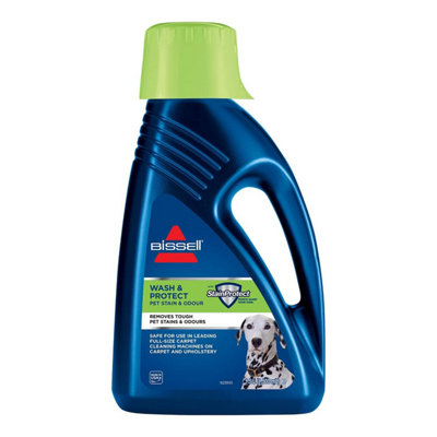 Bissell Wash & Protect Carpet Shampoo 1.5L Pet Odour & Stain Remover ...