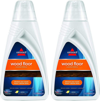 Bissell Wood Floor Cleaning Formula 1 Litre - Set of 2