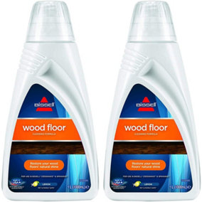 Bissell Wood Floor Cleaning Formula 1 Litre - Set of 2