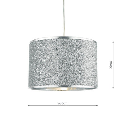 Bistro Easy Fit Silver Glitter Shade