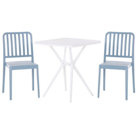 Bistro Set Synthetic Material Blue SERSALE