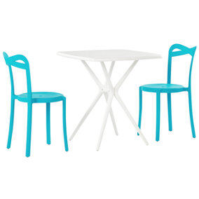 Bistro Set Synthetic Material Turquoise SERSALE/CAMOGLI