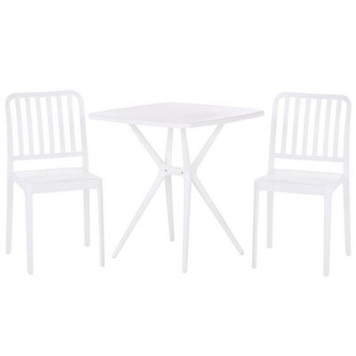 Bistro Set Synthetic Material White SERSALE