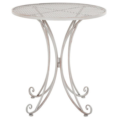Bistro Table CILENTO 71 cm 71 cm Metal Grey