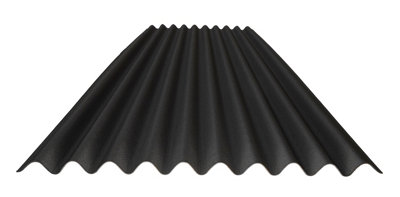 Bitumen Corrugated Sheets Black 2m x 950mm x 2.6mm