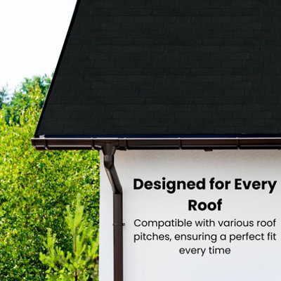 Bitumen Roof Felt Shingles, 20 pcs/34.44 ft² (3.2 sqm), Asphalt Roof Shingles - Weather Resistant Roofing Tiles - Graphite