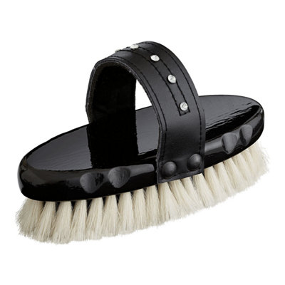 Bitz Diamante Goat Hair Horse Body Brush Black (L) Price Comparisons | Compare The Build