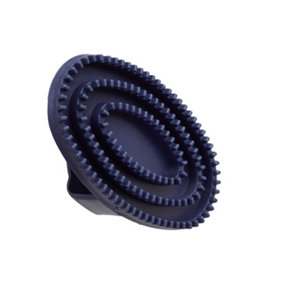 Bitz Rubber Horse Curry Comb Navy (S)