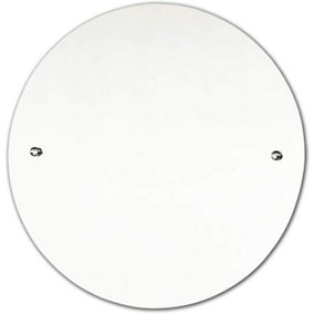 Biznest 50cm Round Drilled Mirror Wall Mounted Frameless Bathroom Living Room Home Décor Durable