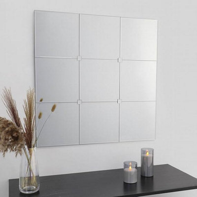 Biznest Bevelled All Glass Window Mirror Simple Elegant Design ...