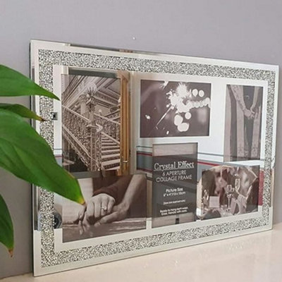 Biznest (Pack Of 2 Multi Aperture 6 Picture Photo Frame 6X4 Inches Hold ...