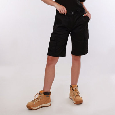 BKS Ladies Black Combat Cargo Work Shorts (12)