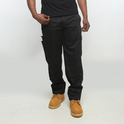 BKS Mens Navy Combat Cargo Work Trousers (W42, L29)