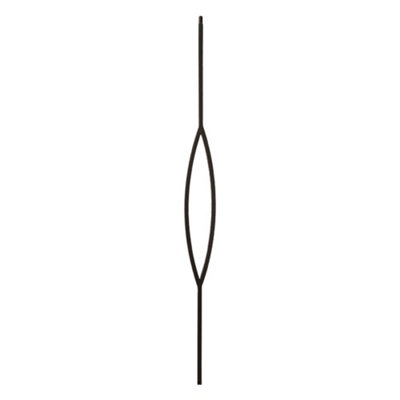Black 12mm Square Marquis Staircase Spindle