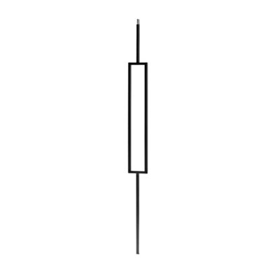 Black 12mm Square Rectangular Staircase Spindle