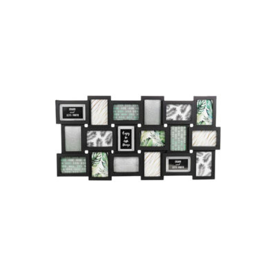 Black - 18-Frames Multi Collage Photo Frames