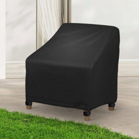 Black 2Pcs Rectangular Oxford Cloth Camping Patio Waterproof Grill Cover Garden Furniture Covers