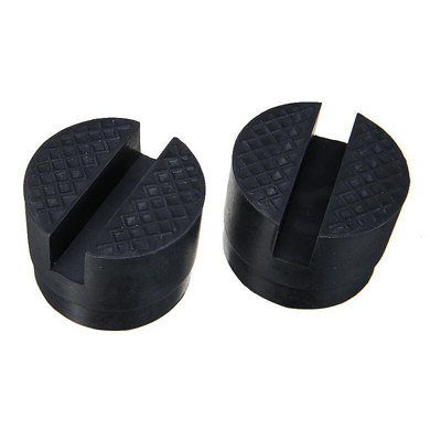 2 Tampons Caoutchouc Pour Cric Hydraulique - Diamètre 48mm, Capacité 3T, Protection Carrosserie