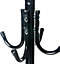 Black 3 Tier Coat Stand With 12 Hooks