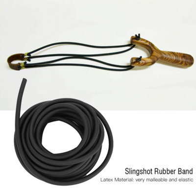 Black 3060 Natural Latex Slingshot Tubing-1/3/5/10M Options for Hunting and Shooting(5 Meters)