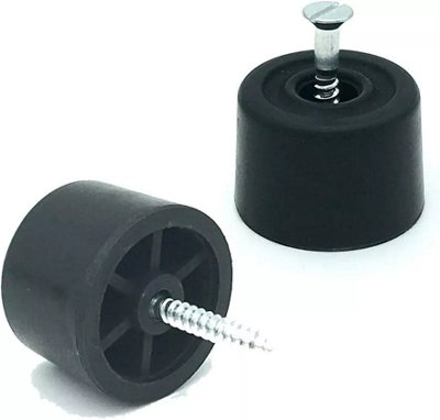 Black 30mm Rubber Door Stops Door/Wall Protectors