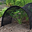 Black 3m Grow Tunnel Net Mesh Garden Cloche Vegetables Plant Allotment Protector