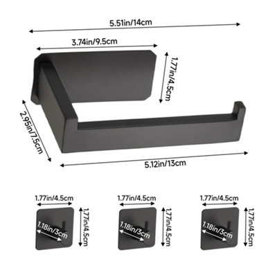 FOMIYES 4-Pack Stainless Steel Towel Bar Mounting Brackets – 35x35mm Square Wall-Mounted Hardware With Screws, For Bathrooms & Kitchens