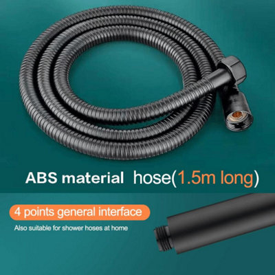 Black 5 Functions Shower Head with Handheld High Pressure-Full Body ...