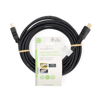 BLACK 5m Meter HDMI High Speed With Ethernet HD Cable 3D 4K 1080p Lead