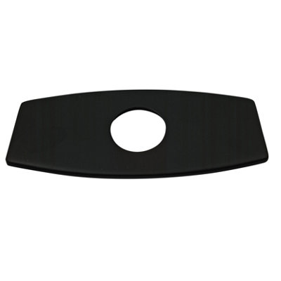 Black 6 Inch Bathroom Kitchen Sink Hole Cover Plate Deck Mount