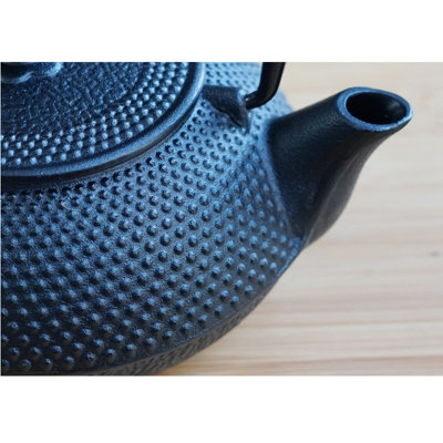 Black 800ml Stovetop Tetsubin Teapot Japanese Style Cast Iron Kettle Tea Pot - 6