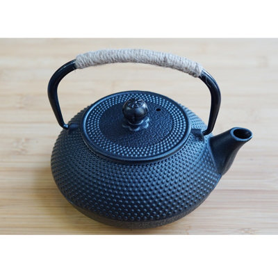 Black 800ml Stovetop Tetsubin Teapot Japanese Style Cast Iron Kettle Tea Pot - 7