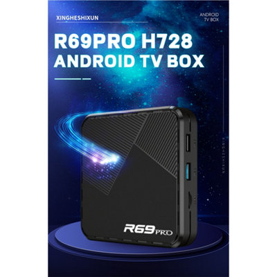 Black 8K Android TV Box with 5G WiFi & 4+64GB Storage