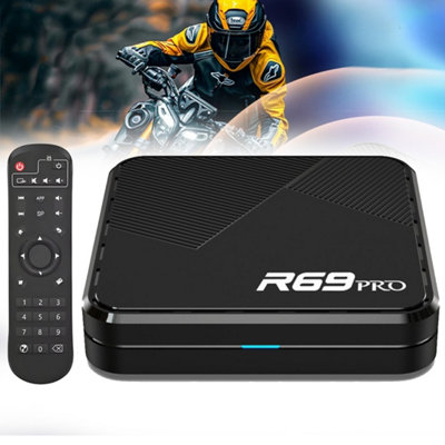 Black 8K Android TV Box with 5G WiFi & 4+64GB Storage