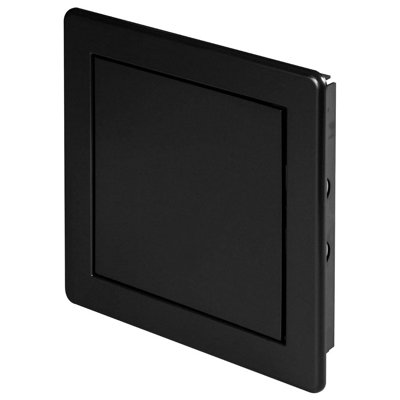 Black Access Panel, 200 mm x 200 mm Revision Door, Gas Water Electricity Service Inspection Hatch Cover, Tough and Durable ABS