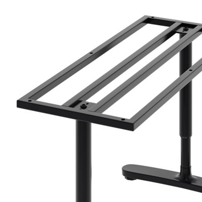 Black Adjustable Height Table Legs with Table Underframe