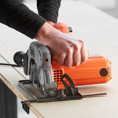 Black and Decker 190mm Circular Saw 1250w Laser Sight Guide Bevel