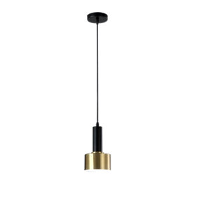 Black And Gold Lighting Modern Bedside Office 1-Light Pendant Lights Pendant Light for Kitchen Minimalist