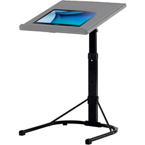Black And Grey Folding Laptop Table With Tilt Angle, Height Adjustable Table