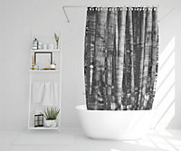 Black and white bamboo (Shower Curtain) / Default Title
