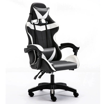 White cushion chair for desk deals