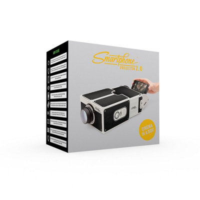 Black and White Smartphone Projector 2.0 - 4