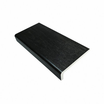 Black Ash UPVC Capping Board 9mm x 2m 300mm Depth 1 Pack Best Solution for Extra Wide Window Sills