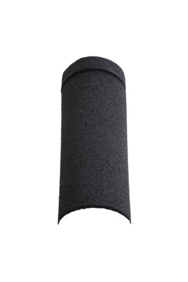 Black Asphalt Roof Shingle Half Round Tiles on Eaves Galvanised Zinc Coated 10pcs/pack